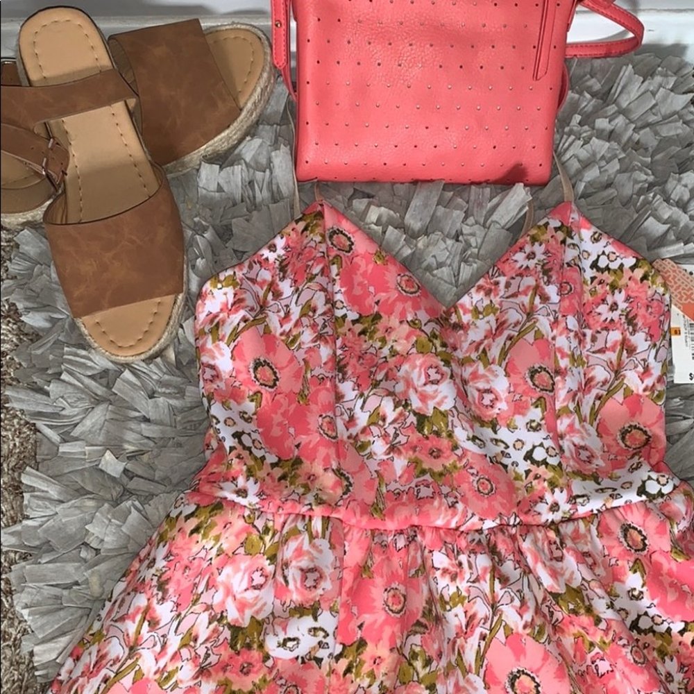 NWT Floral Dress Pink